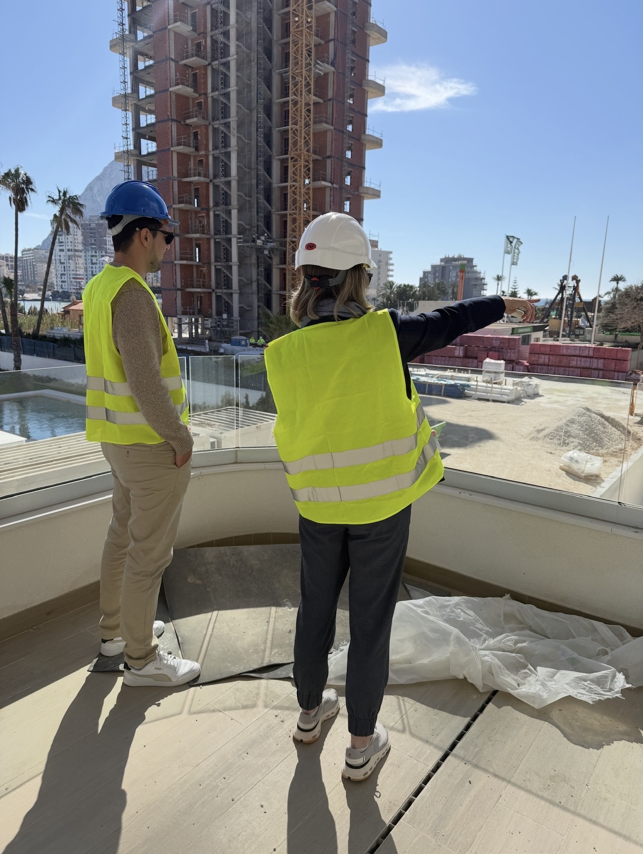 On-site with clients