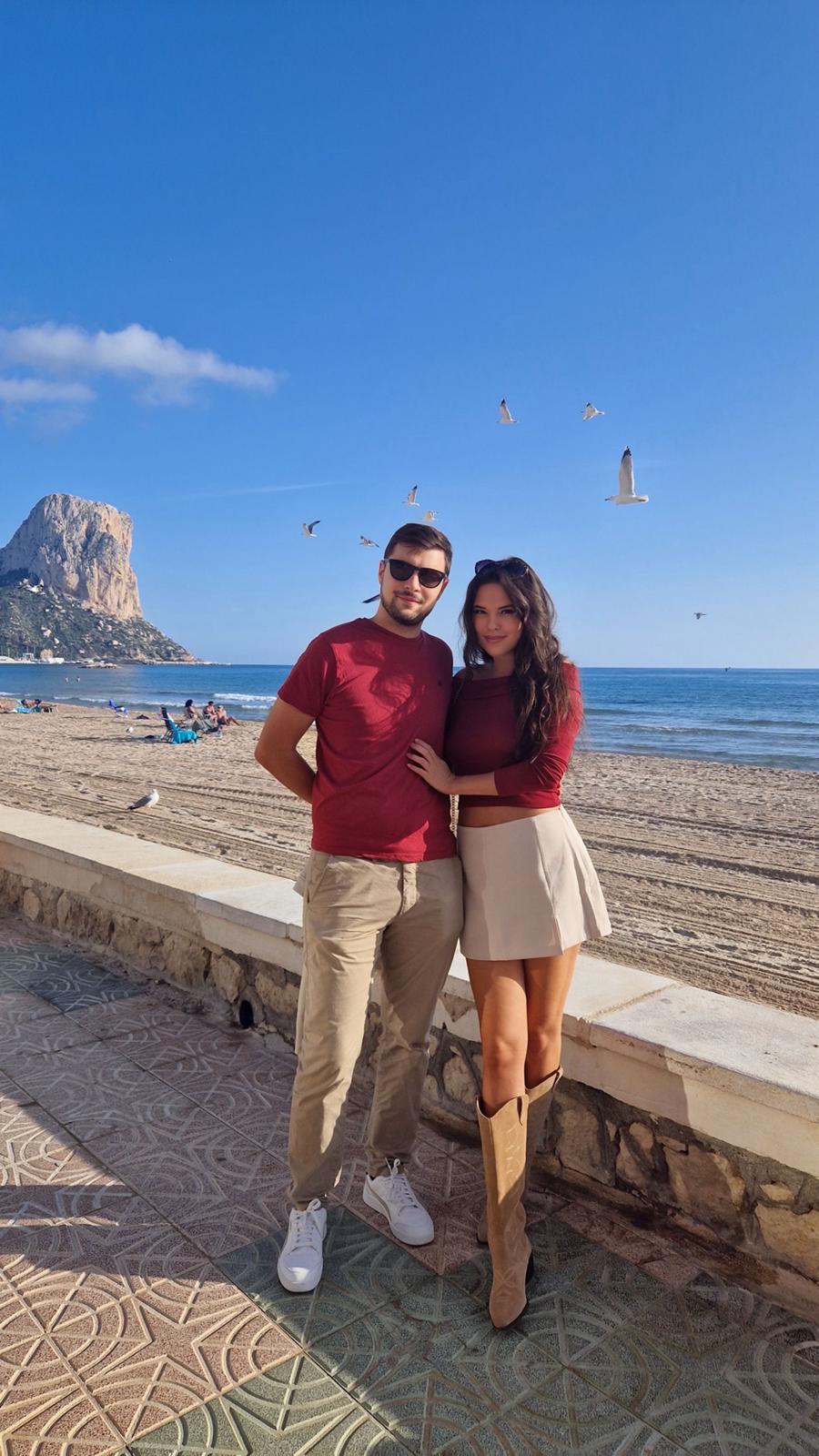 Tamas and his wife in Calpe